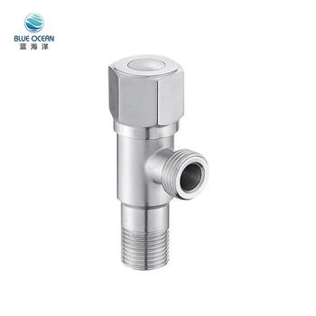 OEM 90 Degree Water Multi Function Stainless Steel Toilet Angle Cock Stop Valve