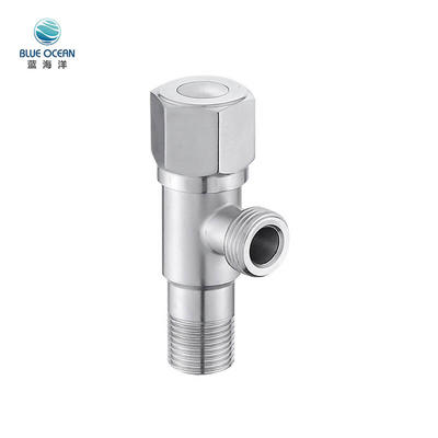 OEM 90 Degree Water Multi Function Stainless Steel Toilet Angle Cock Stop Valve