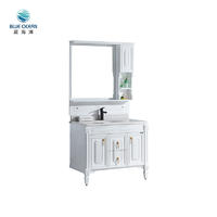Fujian Classical White Bathroom Cabinet/Vanity With Mirror